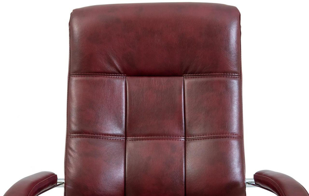 Офісне Крісло Керівника Richman Virginia Madras Bordo Хром М1 Tilt Бордовий Київ - фото 5