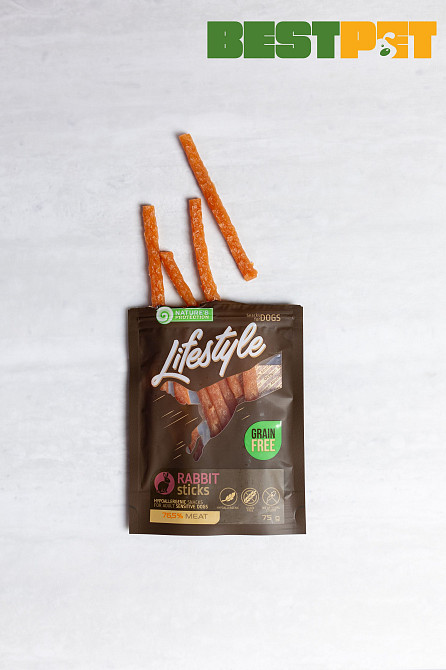 Nature's Protection Lifestyle Rabbit sticks Ласощі для собак стіки з кролика, 75 г Киев - изображение 3