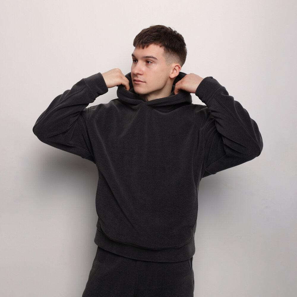 Темно-сірий костюм зимовий флісовий. Чоловічий теплий костюм Pobedov Mariot Київ - фото 7