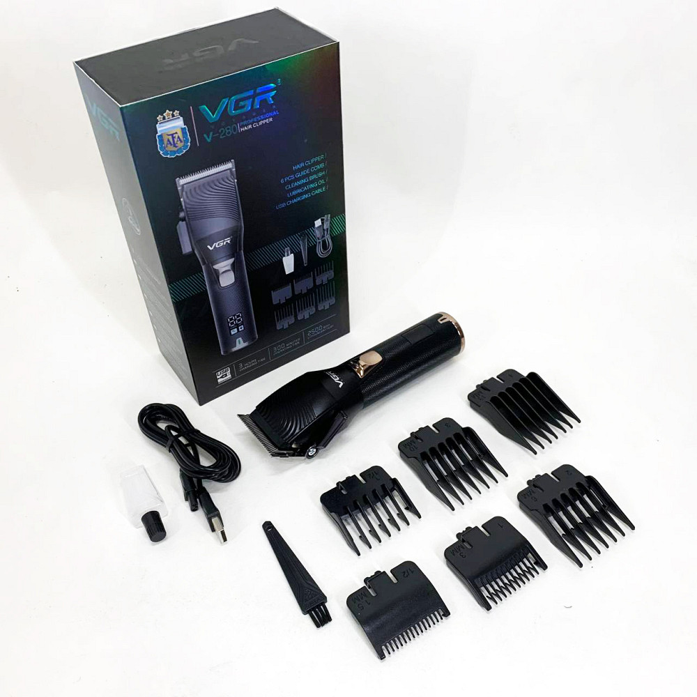 Машинка для стрижки волосся електрична VGR V-280, Машинка для стрижки на акумуляторі PI-96 Львів - фото 7