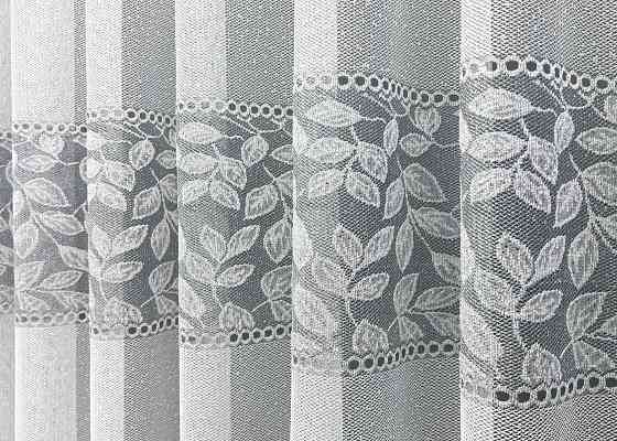 Тюль VR-Textil 2010т Жаккард Белый с серым 400х270 см (42-1074) Киев