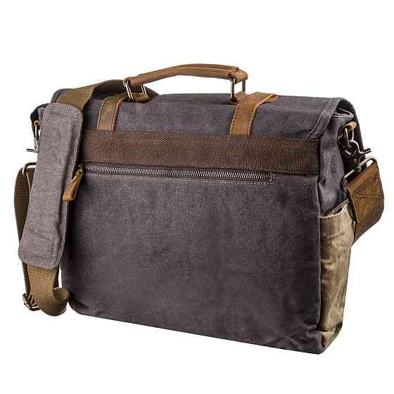 Сумка текстильная Vintage 20059 Серая Киев