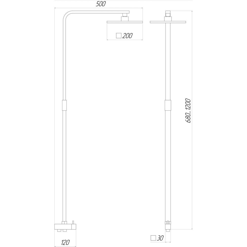Душевая колонна Globus Lux MILANO GL-BAR-0707 (000014985) Киев - изображение 5