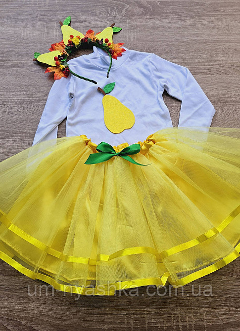 Костюм Грушка юбочка + нашивка + ободок Груша Кривой Рог - изображение 4