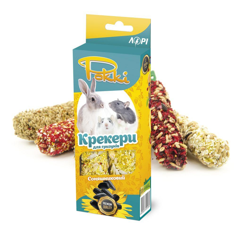 Корм для гризунів Роккі соняшниковий крекер ласощі для гризунів преміум класу (2 шт х 50 г), Лорі Вінниця - фото 1