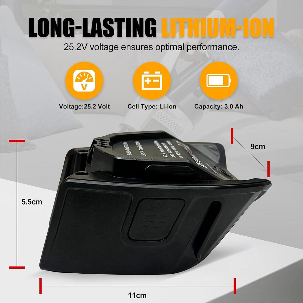 Акумулятор для бездротротового пилососа Miele Triflex HX1, HX2 25.2 В, 3000 мАг, змінна літій-іонна батарея 75,6 Вт год Київ - фото 2