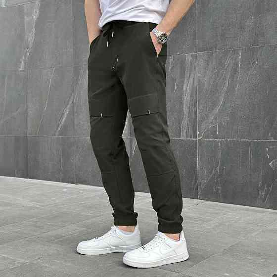 Чоловічі штани джогери з кишенями хакі Pobedov Vershyna Київ