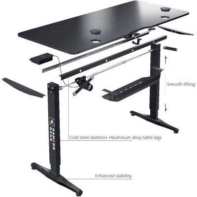 Компьютерный стол 1stPlayer Moto-E 1660 Black Винница - изображение 6