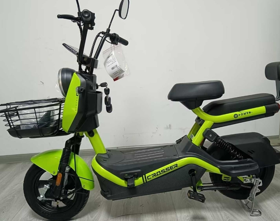 НОВИНКА 2026 Електровелосипед Crosser CR1 (800ВТ 60V 24Ah) - Салатовий. Харків - фото 1