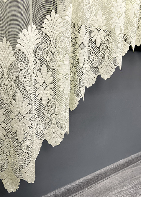 Кухонна арка VR-Textil № 000к жакард бежевий 300х185 см (51-257) Київ - фото 7