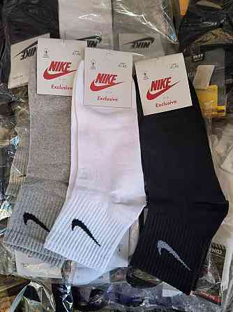 Набор мужских хлопковых носков средние по высоте (12 шт. Бел. Чер. Сер). Nike носки. Размер 41-45 Киев
