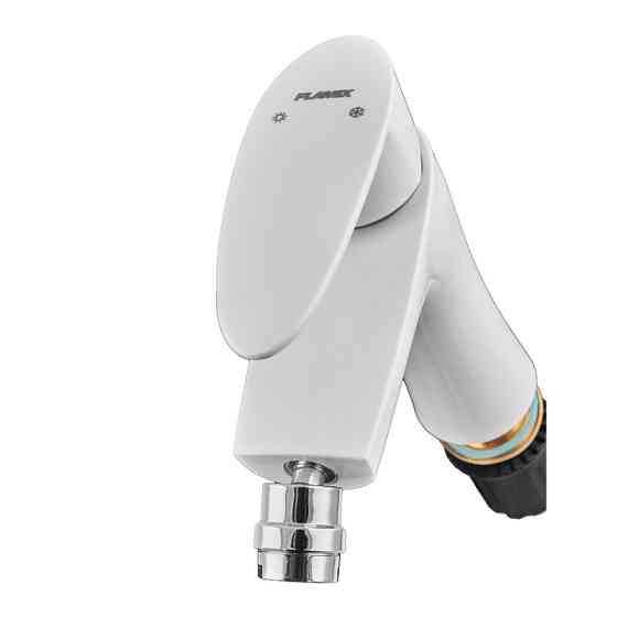 Смеситель для биде Plamix Cezar-002 SET White термопластик (со шлангами) (PM0731) Черновцы