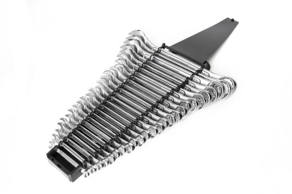 Набір ключів комбінованих 25пр. (6-19, 21, 22, 24, 27, 30, 32мм) в пластиковому утримувачі Одеса - фото 2