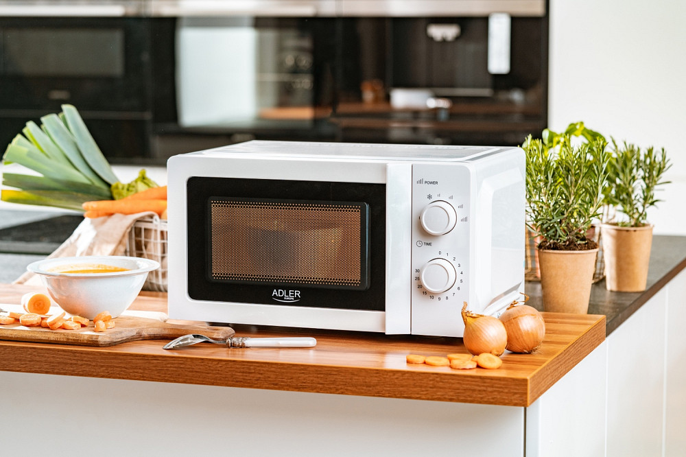 Мікрохвильова піч Adler AD 6205 20л/ 700Вт/ мех.керув./ відкр.ручкою/ біла Вінниця - фото 8