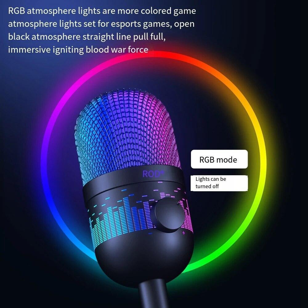 RGB-мікрофон для ігор та запису AK-1i настільний Київ - фото 7