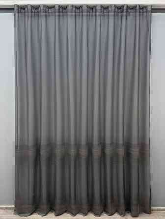 Тюль VR-Textil 1638т Greta Жаккард Графитовый 300х270 см (42-0615) Киев