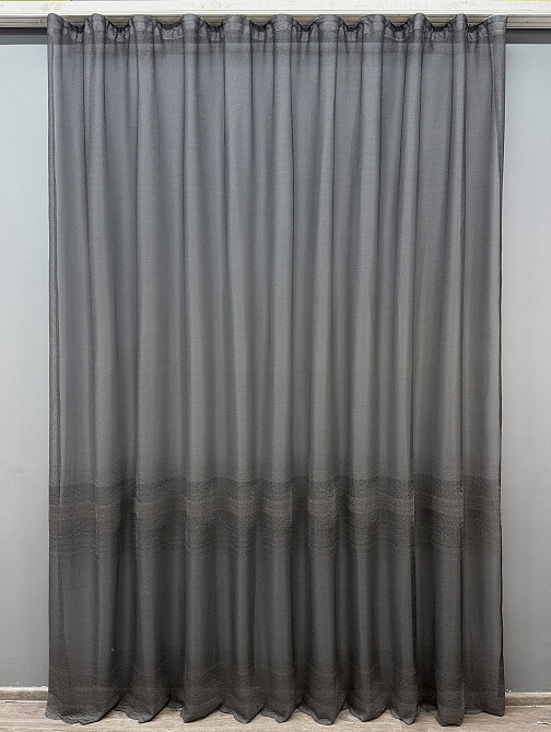Тюль VR-Textil 1638т Greta Жаккард Графитовый 300х270 см (42-0615) Киев - изображение 2