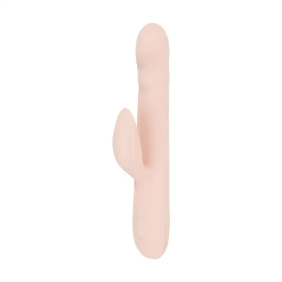 Вибратор-кролик с пульсацией Good Vibes Only – SHAI Thrusting Vibrator Soft Silicone – Pink, 3 мотора Львов