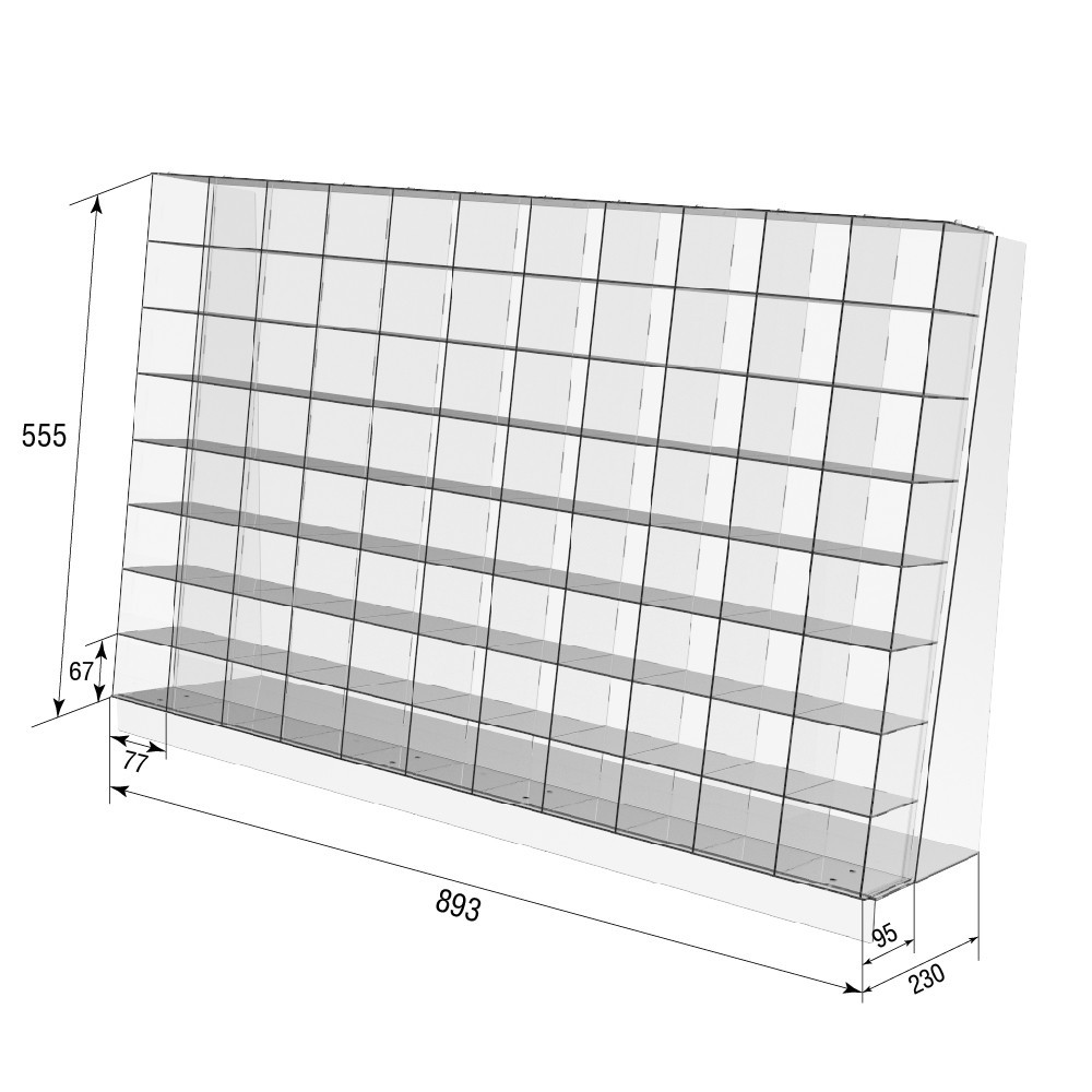 Коробка EKOSTAR 893х555х95 88 ячеек Киев - изображение 3