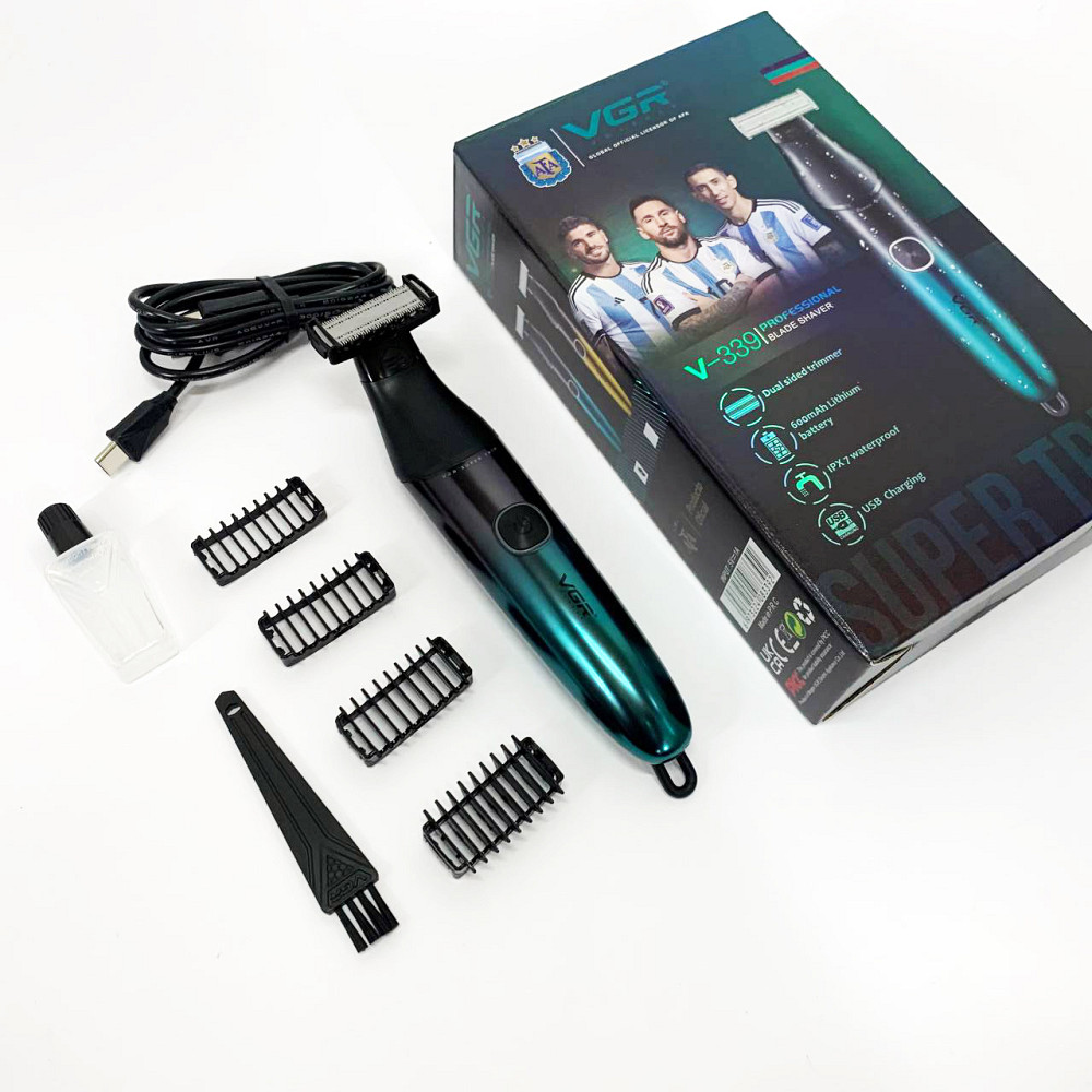Бритвы электрические VGR V-339 GREEN, Електробритва для бритья, Хорошая электробритва для бороды WP-95 Львов - изображение 1