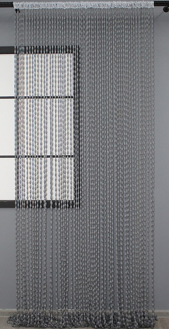 Штори-нитки "Шиніл" з люрексом Темно-сірий 300х300см 1 шт (61-040) Київ - фото 3