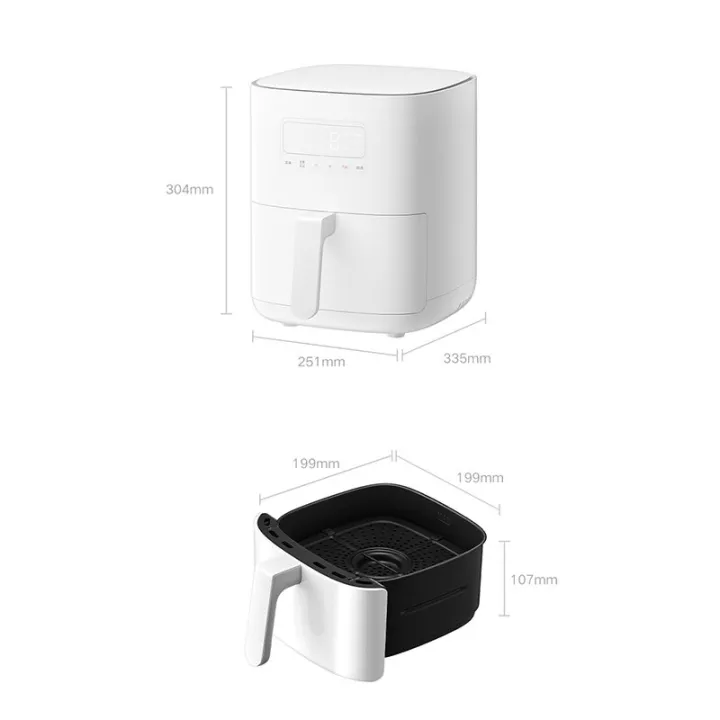 Мультипіч (аерофритюрниця) Xiaomi Mijia Smart Air Fryer 4L White (Китайська вилка) Київ - фото 5