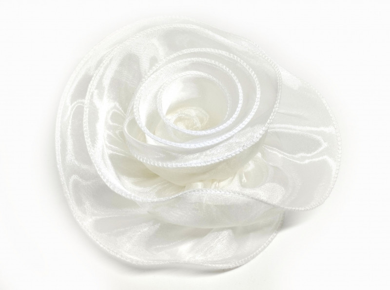 Брошь женская тредовая Роза белая Киев - изображение 1