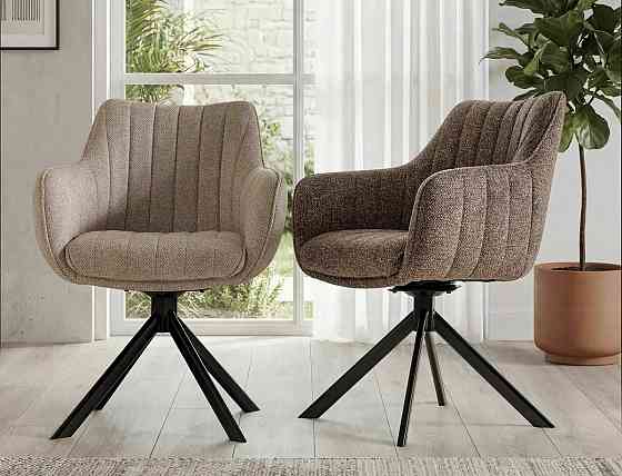 Стілець AZALIA LEO чорний каркас/світлий беж 23 Дніпро