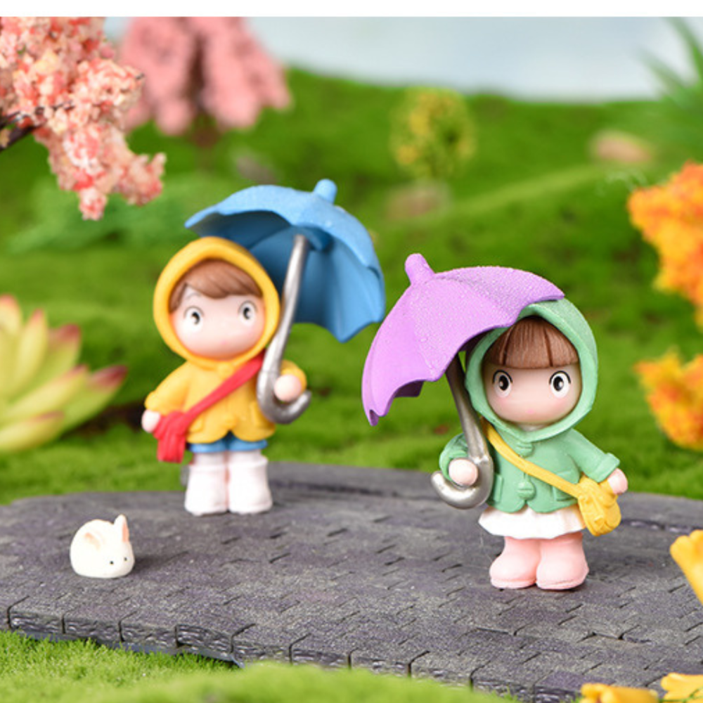 Декоративна фігурка Дівчинка з парасолькою для флораріуму, міні-саду, вазону, мікроландшафту. Одеса - фото 7