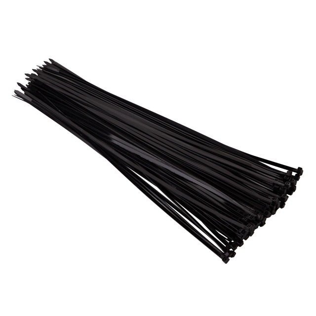 Хомут пластиковий, 4,8×400 мм, 100 шт/упак, чорний INTERTOOL TC-4841 Київ - фото 2