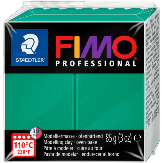 Пластика для бижутерии Professional зеленая 85г Fimo Киев