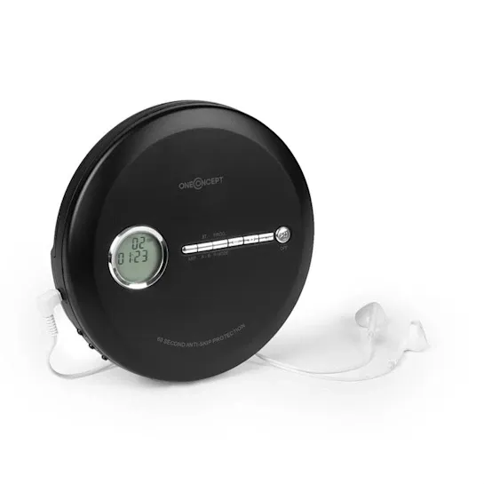 Портативний CD-програвач OneConcept CDC 100 MP3-CD РК-дисплей Німеччина Дніпро