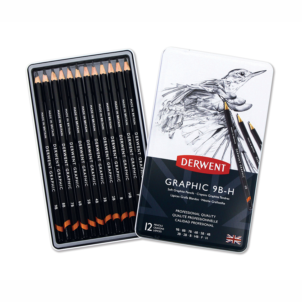 Графитные карандаши Graphic Soft 12шт Derwent Киев - изображение 2