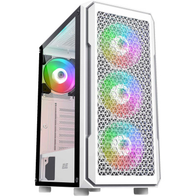 Корпус 2E Gaming Hexagon G338W, без БЖ, 2xUSB 3.0, 1xUSB Type-C, 1x120mm, 3x120mm ARGB, TG Side Panel, AT (2E-G338W) Вінниця - фото 1