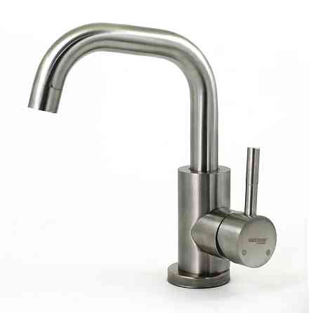 Смеситель для умывальника Mixxus SUS-001-G нержавеющая сталь поворотный излив Черновцы