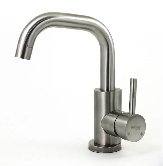 Смеситель для умывальника Mixxus SUS-001-G нержавеющая сталь поворотный излив Черновцы - изображение 1