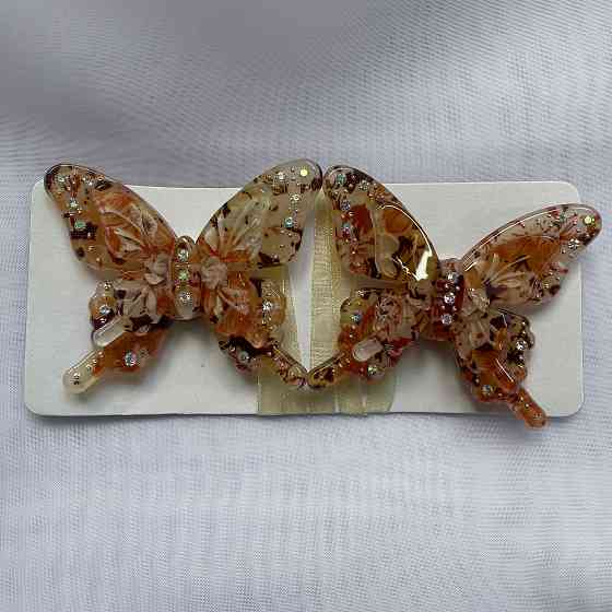 Магніти для штор і гардин Метелик Люсі набір 2 шт Теракотовий (81-170) Київ