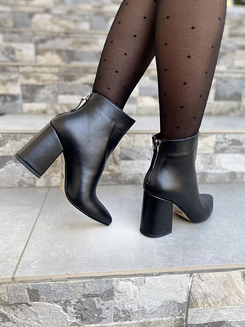 Crisma Жіночі черевики CRISMA чорні натуральна шкіра каблук 9см висота 10см (0174B/8057/81) Коломыя - изображение 6