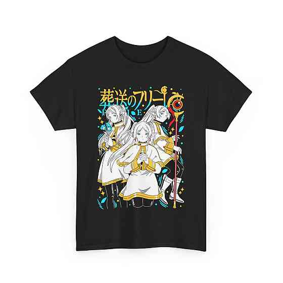 Футболка аниме Фриерен Бейонд Джоурнейс Енд оверсайз (S/M/L) Черний AnimeJ0122 Днепр