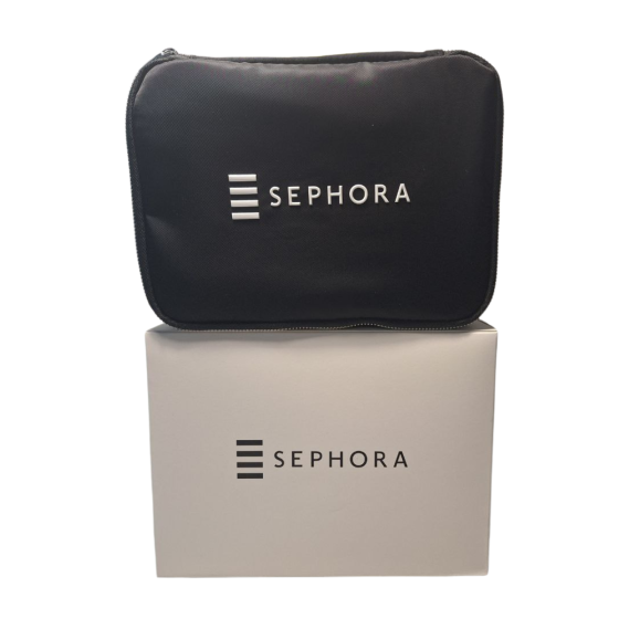 Косметичка-органайзер Sephora для косметики з відділеннями та секцією для кистей легко миється 25×18×12 см Слов'янськ