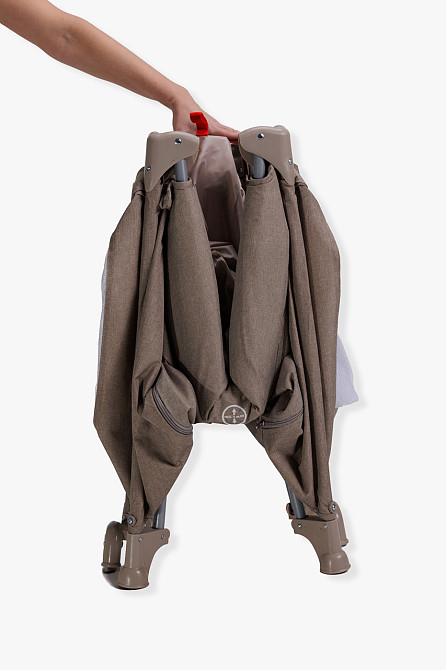 Ліжко-манеж дитяче з другим ярусом та пеленатором VELANO Tino, beige Київ - фото 9