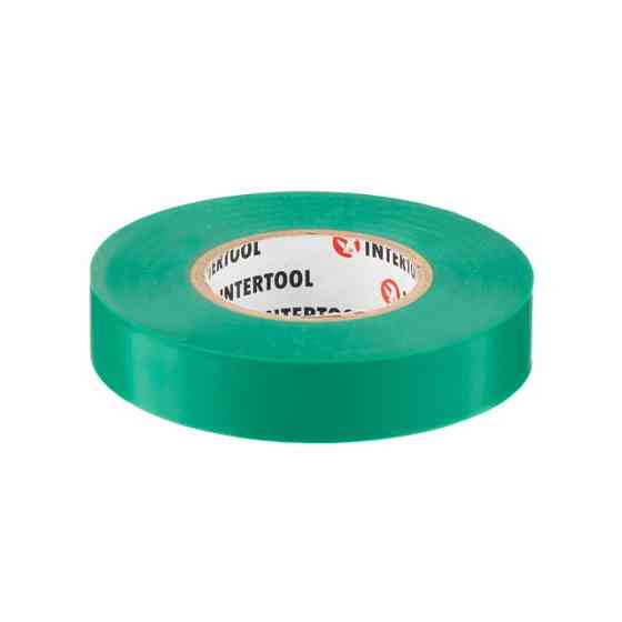 Стрічка ізоляційна 0.15мм*17мм*25м зелена INTERTOOL IT-0061 Киев