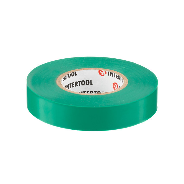 Стрічка ізоляційна 0.15мм*17мм*25м зелена INTERTOOL IT-0061 Киев - изображение 5