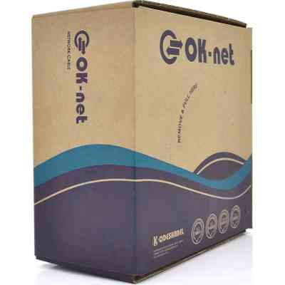 Кабель сетевой OK-Net FTP cat.5e, 305м (F/UTP-cat.5E-SL) (КПВЭ-ВП (100) 4*2*0,46) Винница