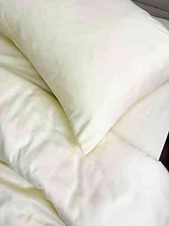 Ecotton Комплект постільної білизни Ecotton Євро 210х220 см однотонний кремовий Cream Yellow Коломия