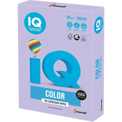 Папір Mondi IQ color А4 trend, 80g 500sheets, Pale purple (LA12/A4/80/IQ) Вінниця - фото 1