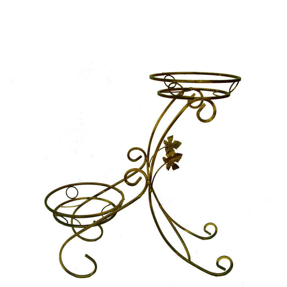 Подставка кованая для цветов «Сани» на 2 вазона, стойка под цветы, вазон Киев - изображение 1