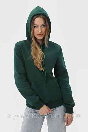 Худі жіноче базове утеплене RAY BASIC темно-зелене (U0401W-Bottle Green) M Київ