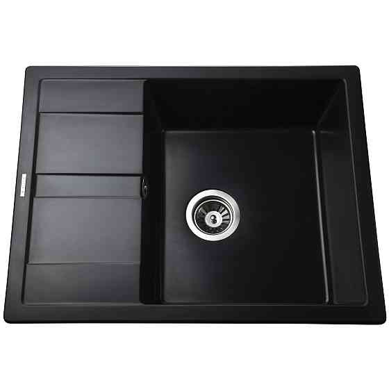 Гранітна мийка Mira ONZA чорний 650 х 500 мм Київ