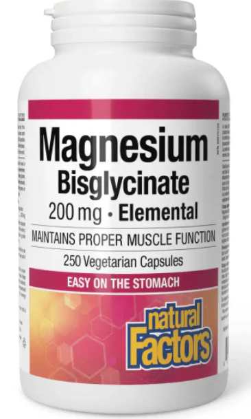 Магній бісгліцинат Natural Factors Magnesium Bigglycinate Pure 200 mg 250 капсул Київ - фото 3